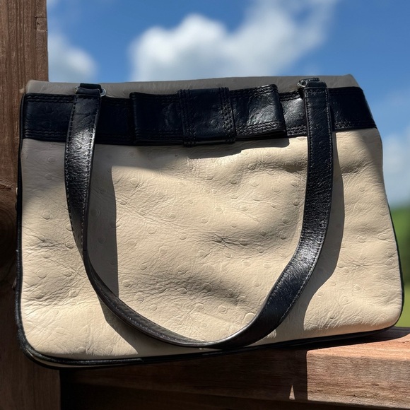 Kate Spade Valencia Ostrich Small Handbag - Picture 3 of 9